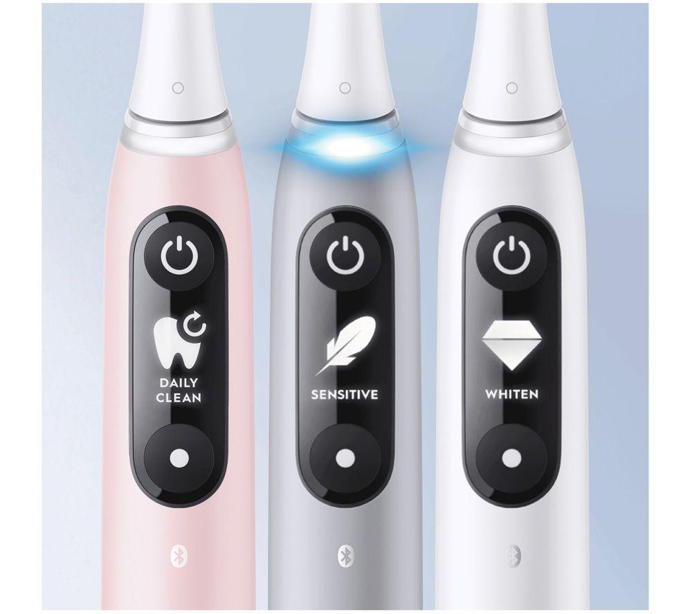 ORAL-B iO6 Electric Toothbrush & Travel Case - Grey Opal image number 5 of 27