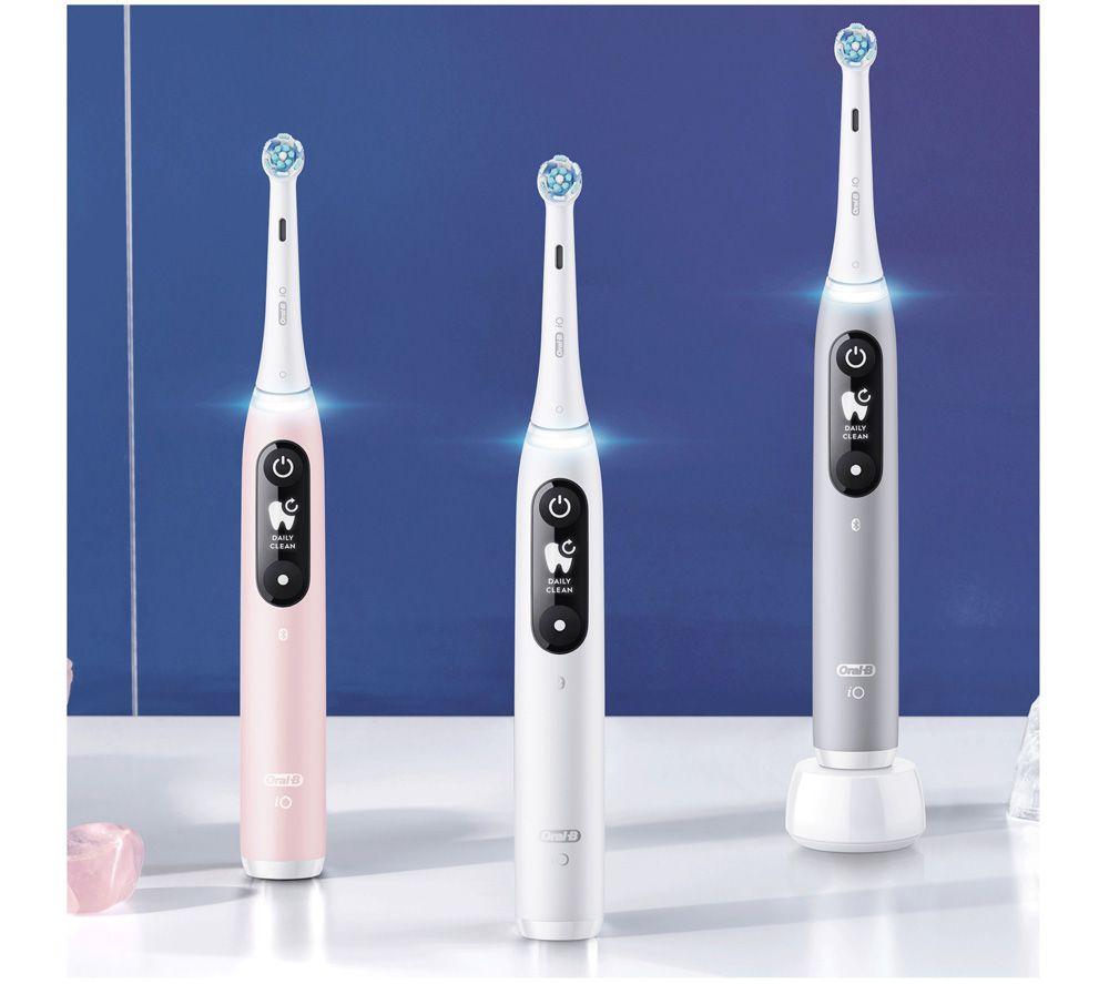 ORAL-B iO6 Electric Toothbrush & Travel Case - Grey Opal image number 7 of 27