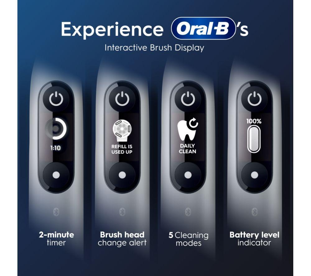 ORAL-B iO6 Electric Toothbrush & Travel Case - Grey Opal image number 18 of 27