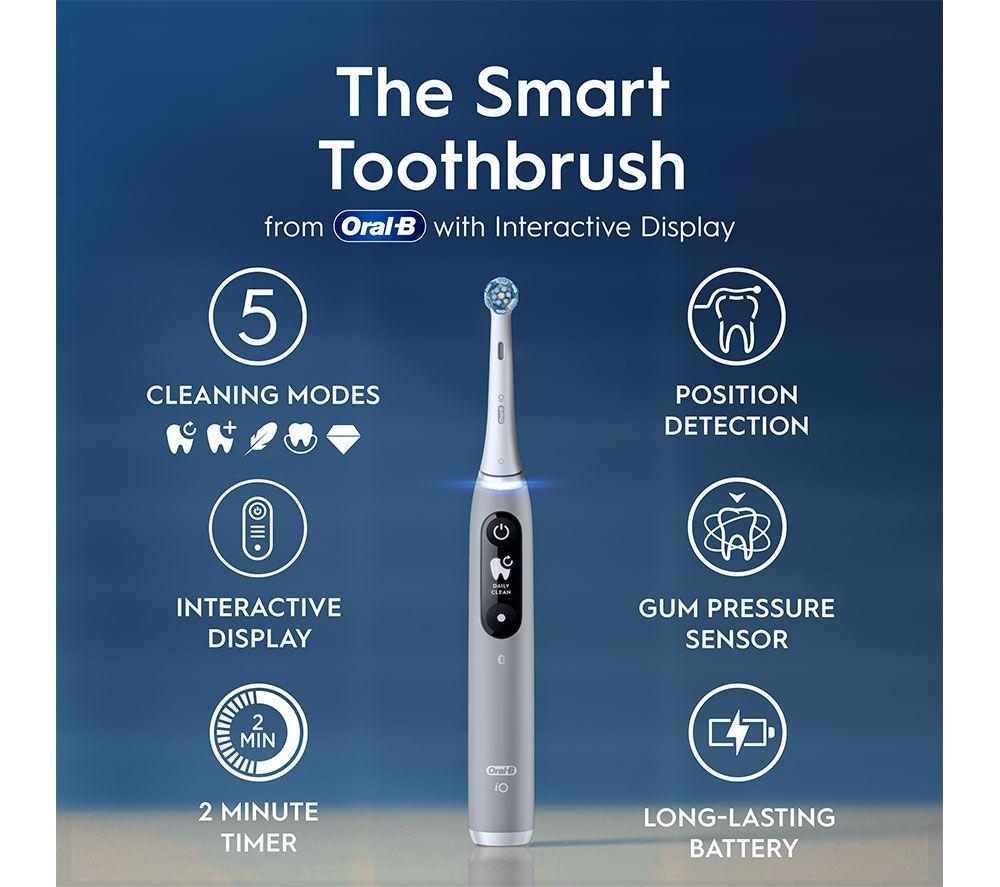 ORAL-B iO6 Electric Toothbrush & Travel Case - Grey Opal image number 22 of 27