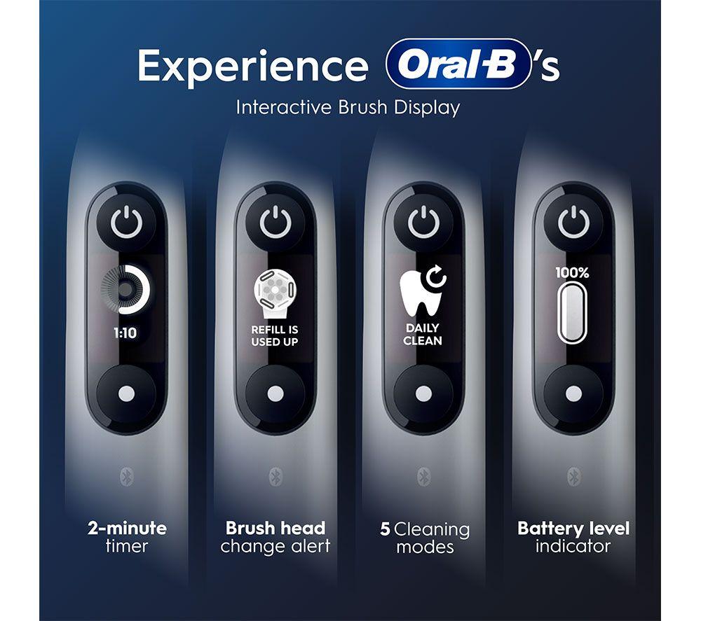 ORAL-B iO6 Electric Toothbrush & Travel Case - Grey Opal image number 24 of 27