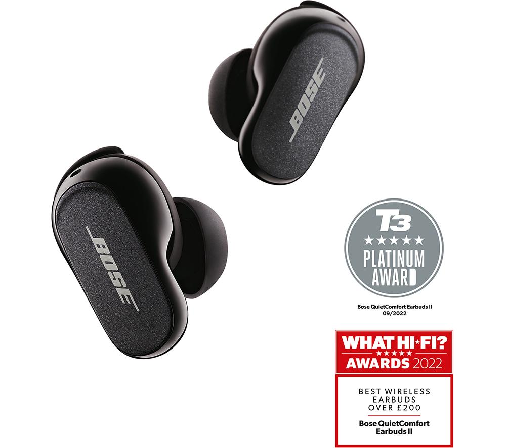 BOSE QuietComfort II Wireless Bluetooth Noise Cancelling Earbuds Triple Black