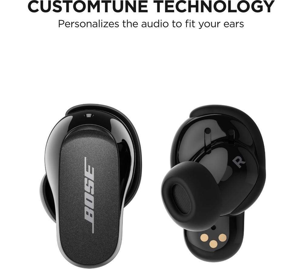 BOSE QuietComfort II Wireless Bluetooth Noise Cancelling Earbuds Triple Black