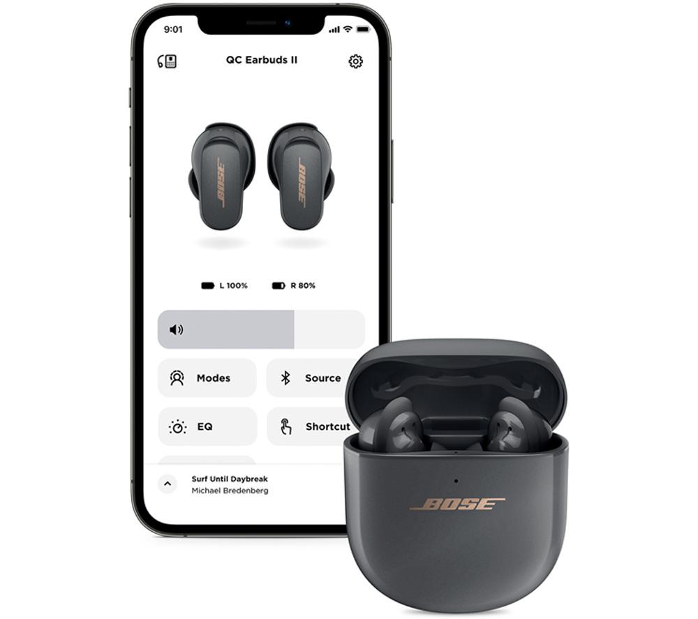 BOSE QuietComfort II Wireless Bluetooth Noise-Cancelling Earbuds - Eclipse Grey - image 11