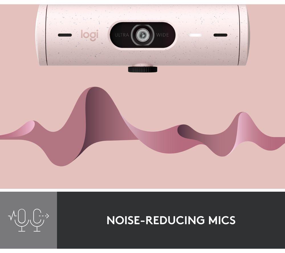 LOGITECH Brio 500 Full HD Webcam - Rose image number 4 of 11