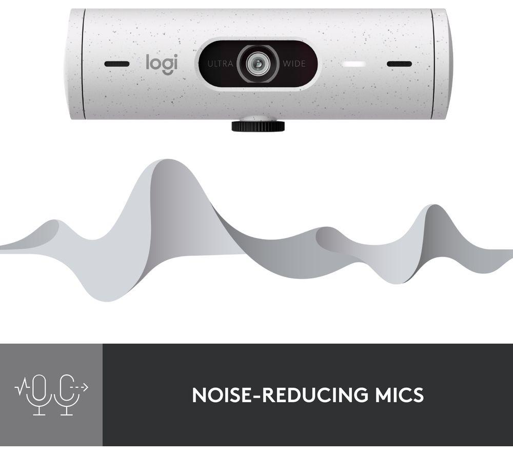 LOGITECH Brio 500 Full HD Webcam - Off-White image number 4 of 11
