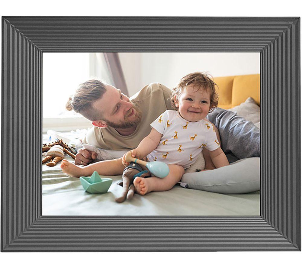 Aura Mason WiFi Digital Picture Frame | The Best Digital Frame for Gifting | Send Photos From Your Phone | Quick, Easy Setup in Aura App | Free Unlimited Storage | Graphite