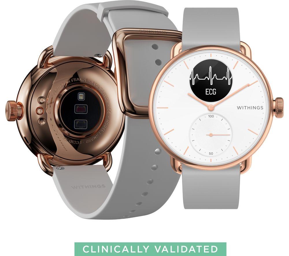 WITHINGS ScanWatch Hybrid Smart Watch - Rose Gold, 38mm - image 5