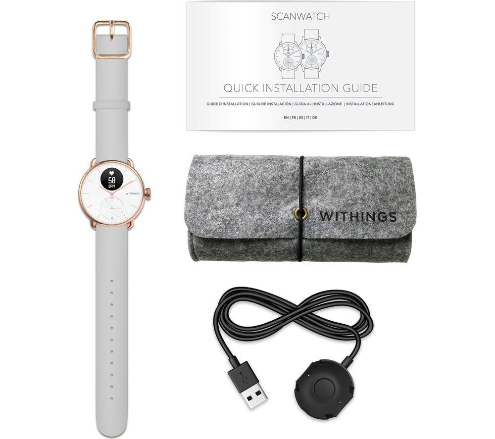 WITHINGS ScanWatch Hybrid Smart Watch - Rose Gold, 38mm - image 11