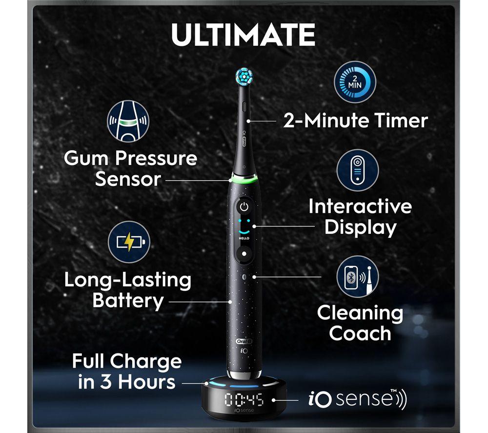 ORAL-B iO 10 Electric Toothbrush & Travel Charging Case - Black image number 3 of 21