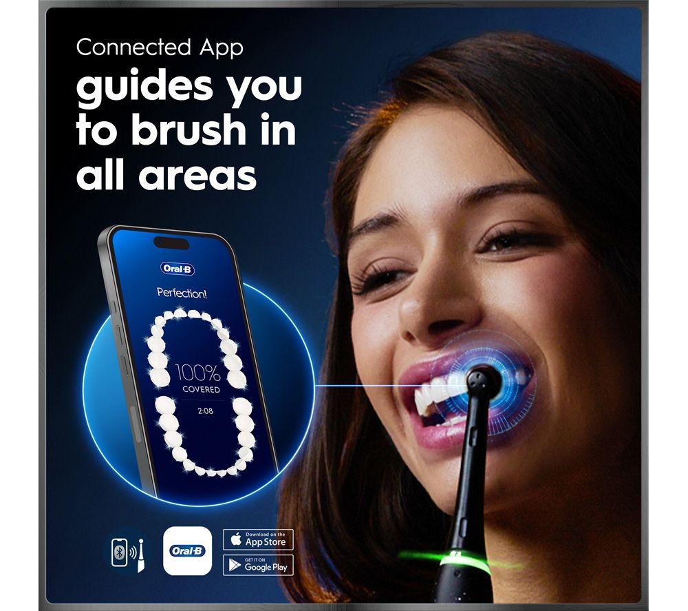 ORAL-B iO 10 Electric Toothbrush & Travel Charging Case - Black image number 9 of 21