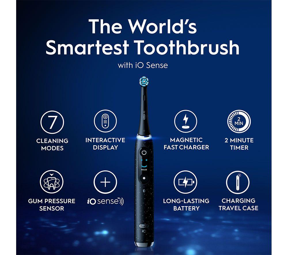 ORAL-B iO 10 Electric Toothbrush & Travel Charging Case - Black image number 15 of 21