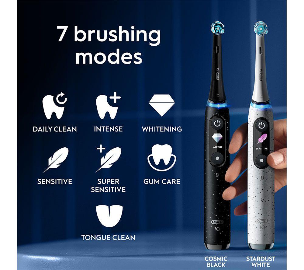 ORAL-B iO10 Electric Toothbrush + Charging Travel Case - Stardust White image number 18 of 21
