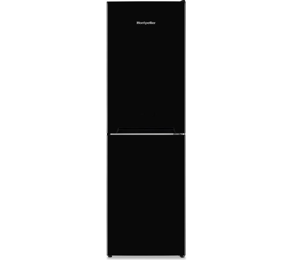 Image of MONTPELLIER MLF1770K 50/50 Fridge Freezer - Black, Black