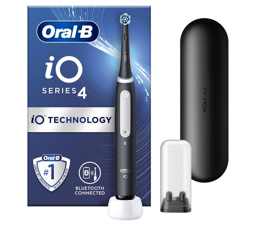 ORAL B iO 4 Electric Toothbrush - Black, Black