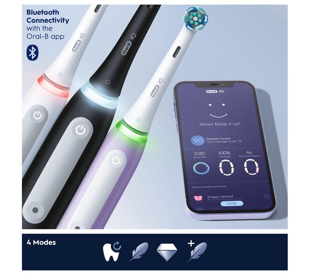 ORAL-B iO 4 Electric Toothbrush - Black image number 3 of 6