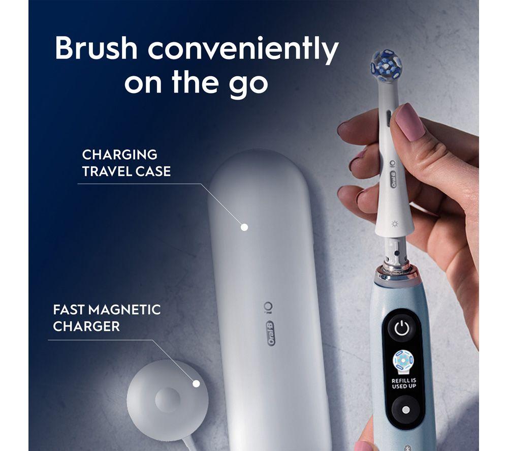 ORAL-B iO 9 Electric Toothbrush & Travel Charging Case - Blue image number 4 of 6