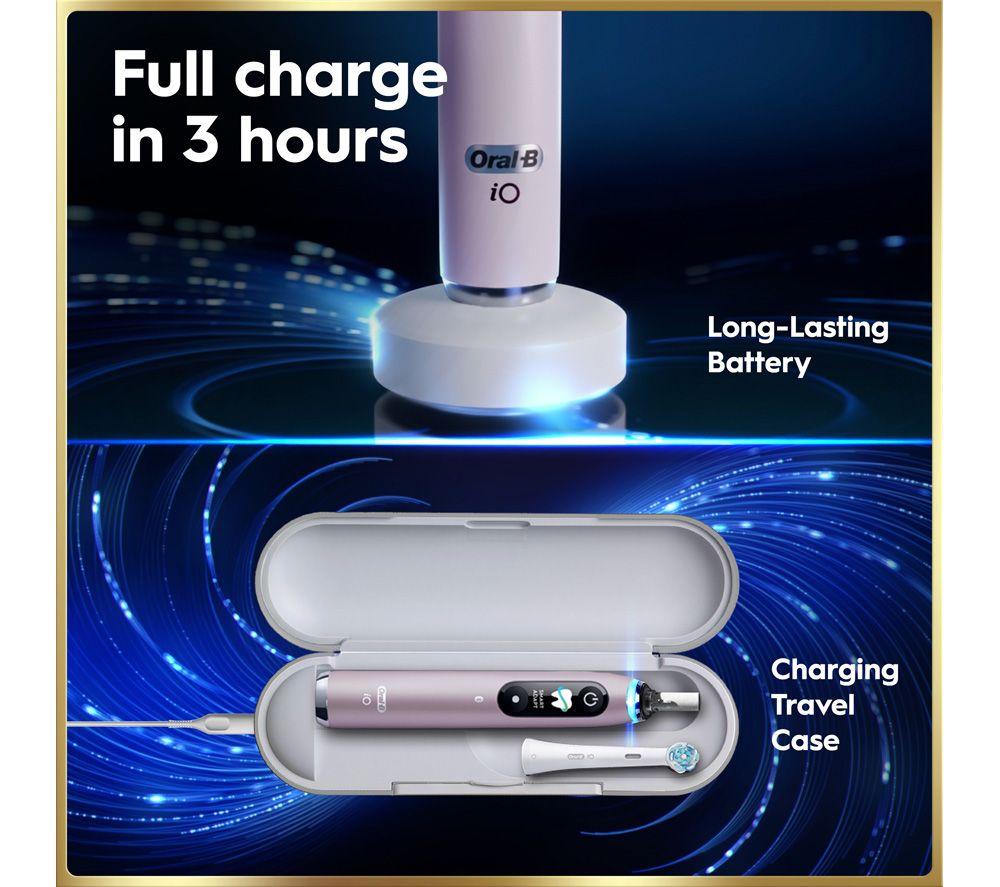ORAL-B iO 9 Electric Toothbrush & Travel Charging Case - Rose Quartz image number 2 of 7