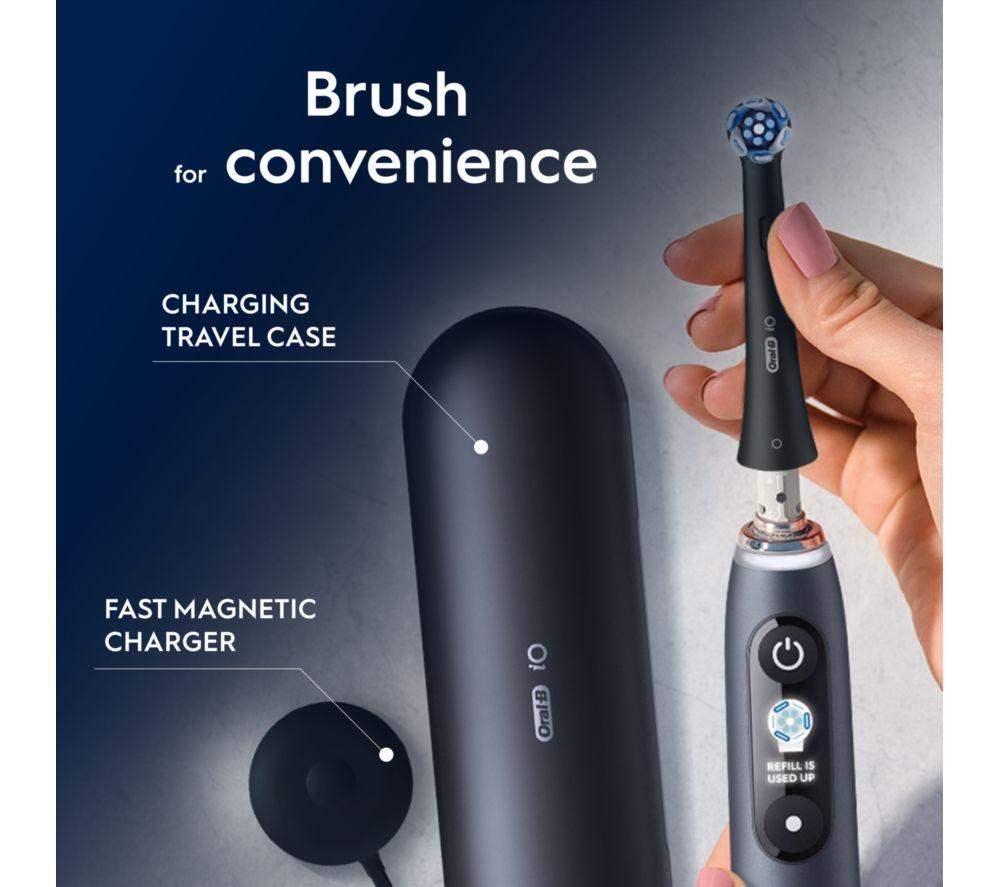 ORAL-B iO 9 Electric Toothbrush & Travel Charging Case - Black Onyx image number 14 of 37