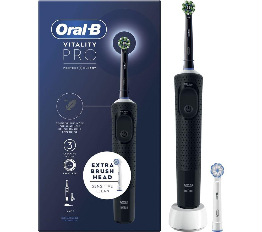 Oral-B Vitality Pro Electric Toothbrush+ Pro-Expert Toothpaste - Black