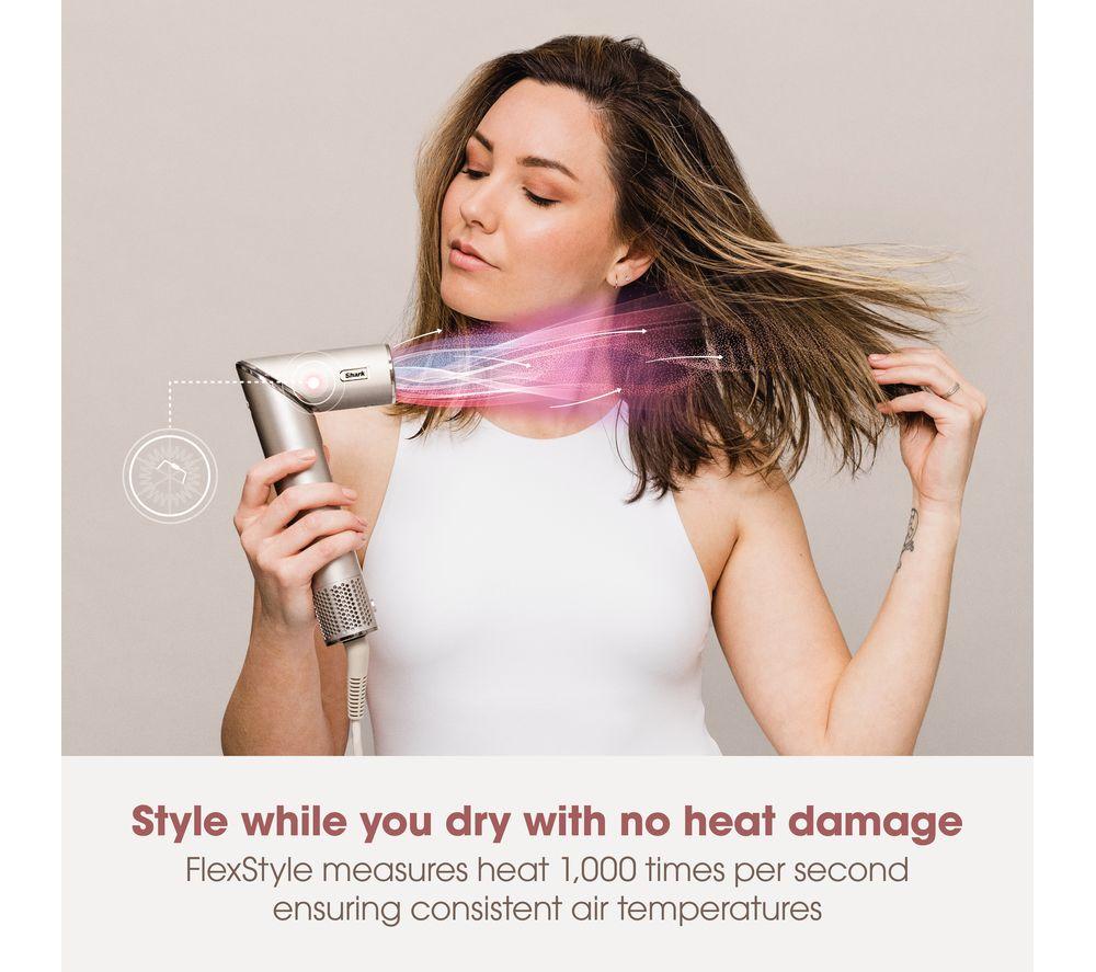 SHARK FlexStyle 5-in-1 Air Styler & Hair Dryer with Storage Case Stone