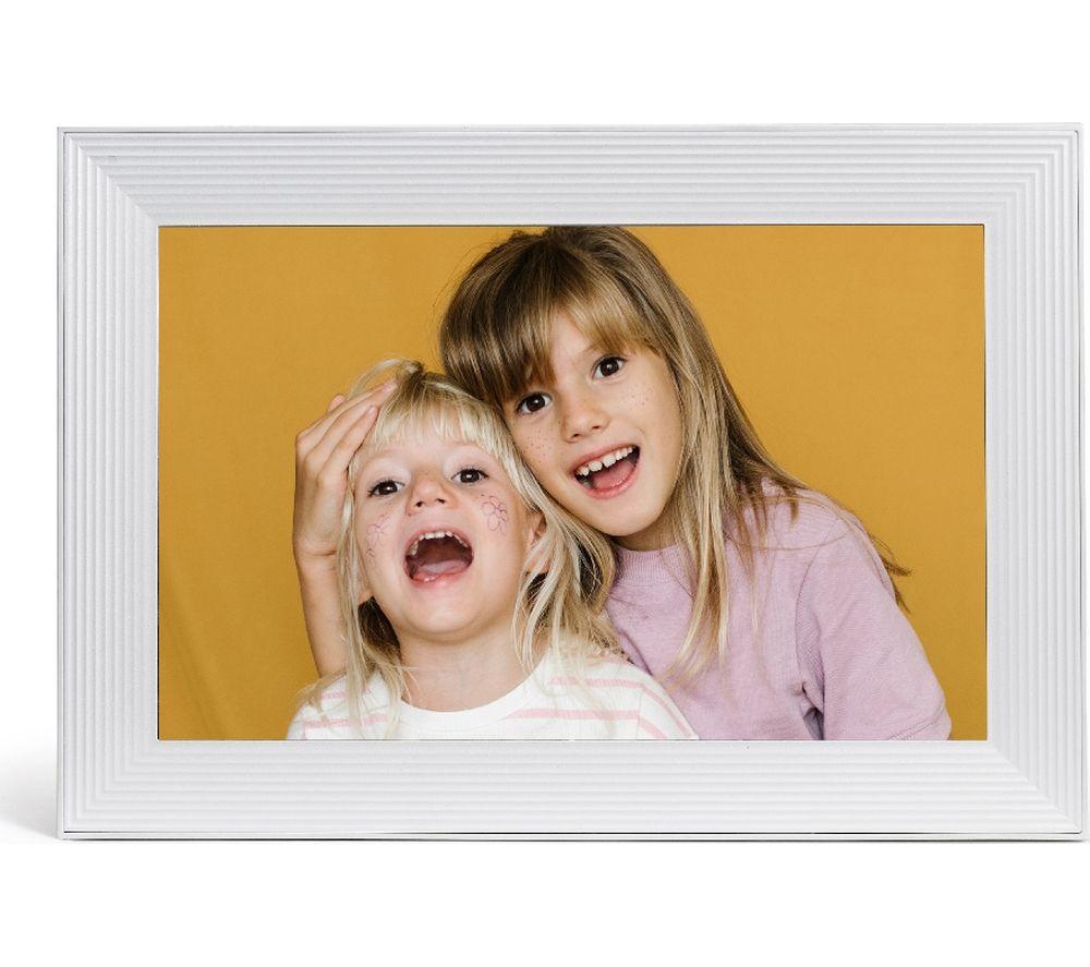 Image of AURA Carver 10.1" WiFi Digital Photo Frame - White, White