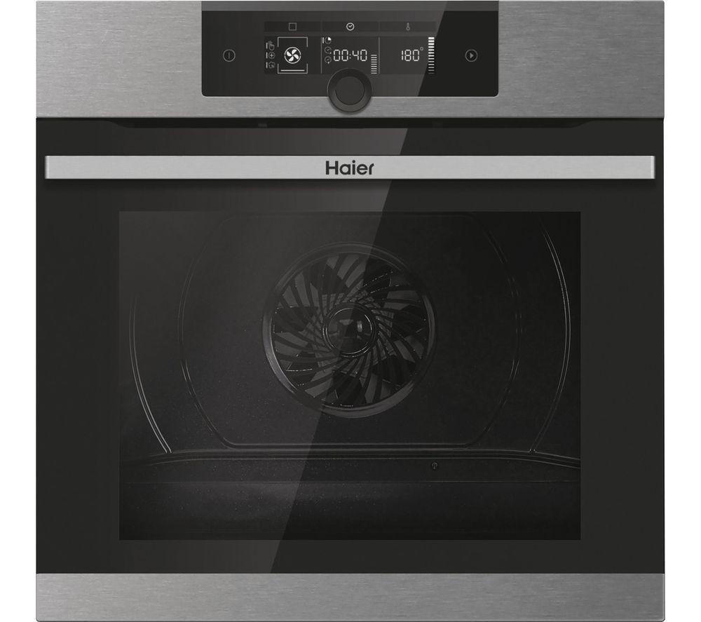 HAIER HWO60SM2F3XH Electric Steam Smart Oven – Black & Stainless Steel, Stainless Steel