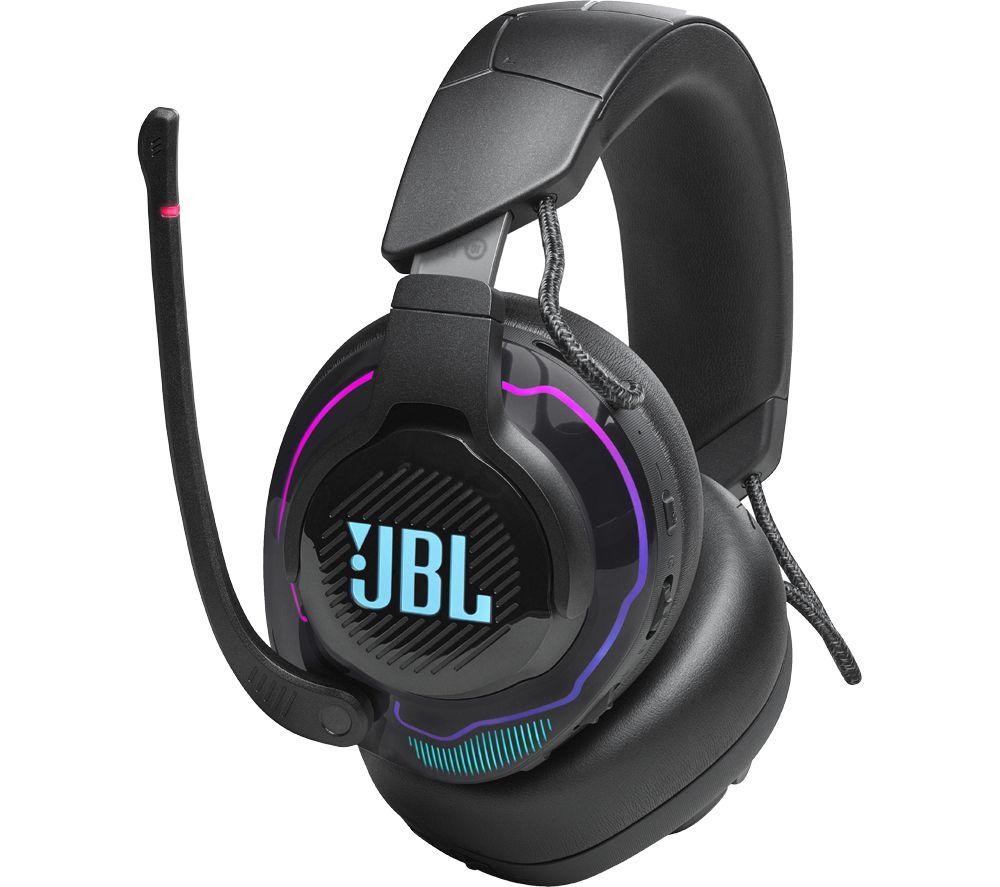 JBL Quantum 910 Headset, Wireless Bluetooth Gaming Headset with Noise Cancelling Technology, Play and Charge Features and Boom Microphone, up to 39 hours of battery life, in Black