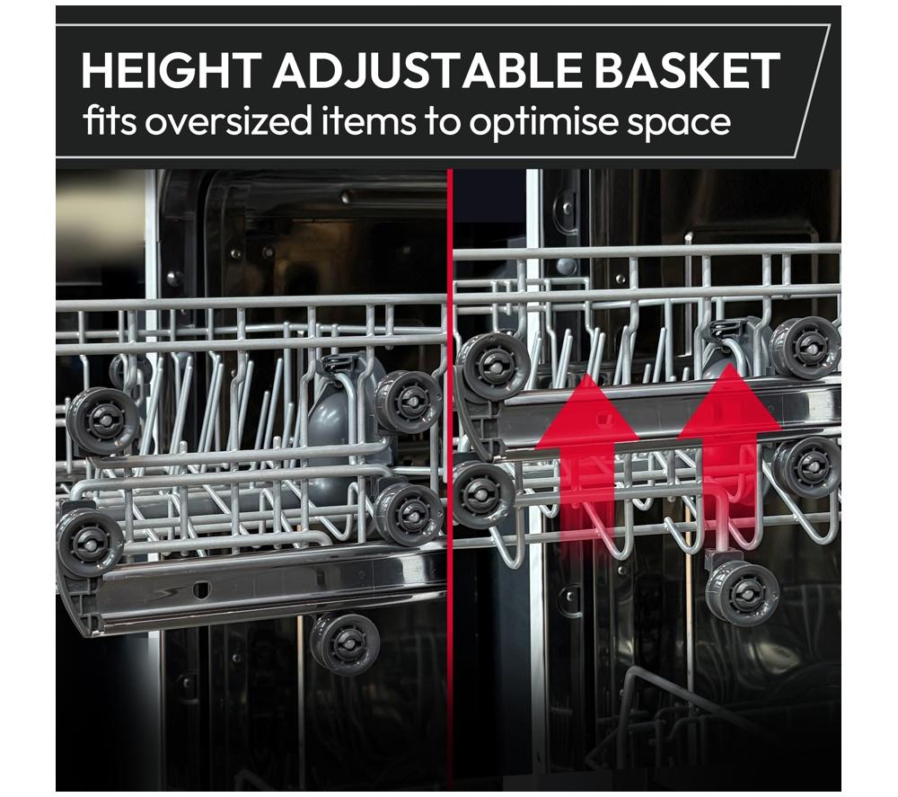 HOOVER H-Dish 300 HF 3C7L0B Full-size WiFi-enabled Dishwasher - Black image number 9 of 16