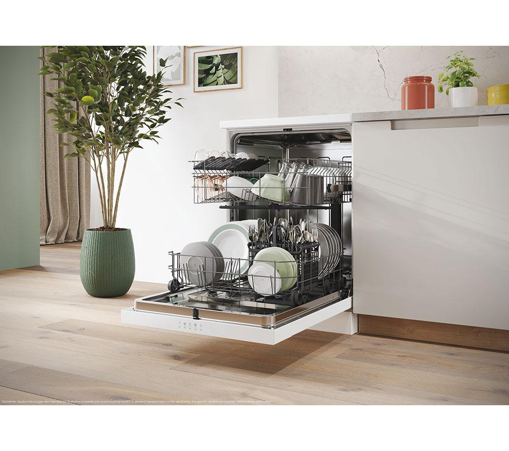 CANDY Rapido CF 3E9L0W Full-size WiFi-enabled Dishwasher - White image number 6 of 10
