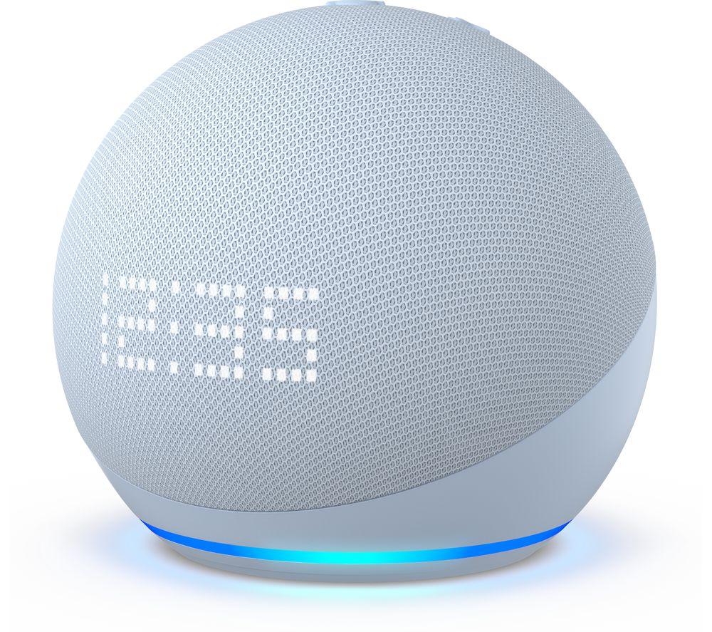 AMAZON Echo Dot (5th Gen) Smart Speaker with Clock & Alexa - Cloud Blue