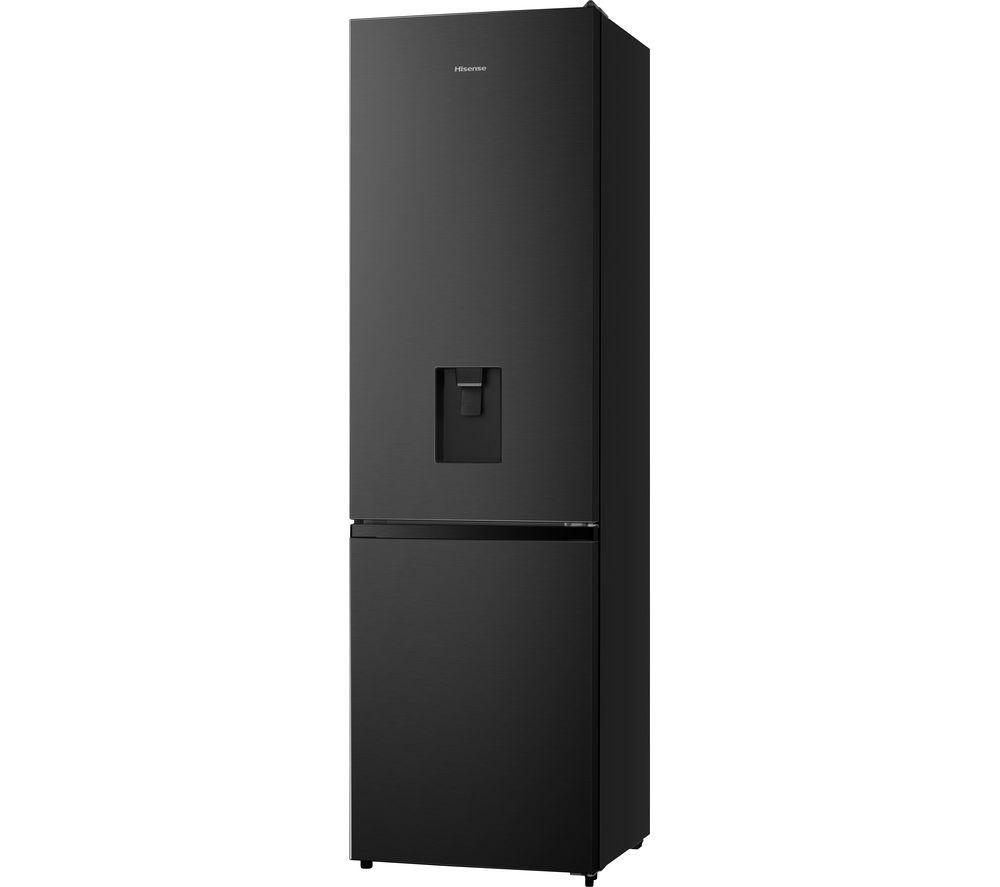 HISENSE RB435N4WFE 60/40 Fridge Freezer – Black Stainless Steel, Stainless Steel