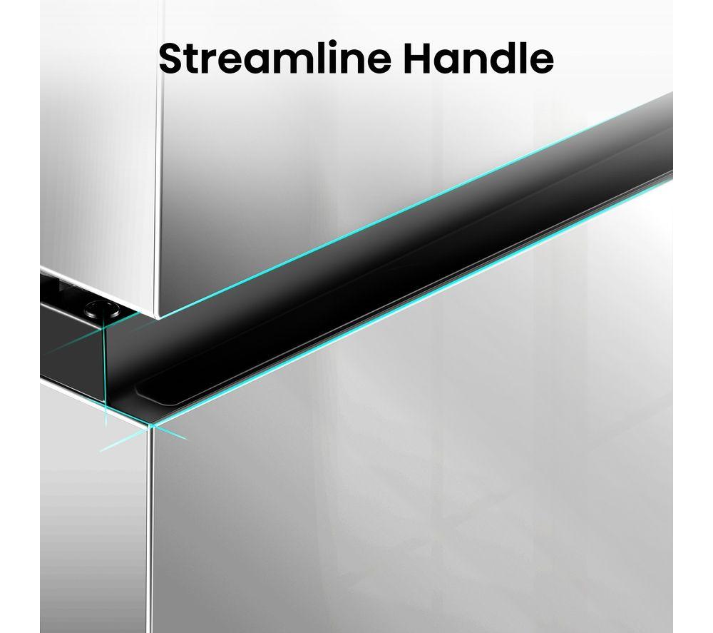 HISENSE RB435N4WCE 60/40 Fridge Freezer - Stainless Steel image number 3 of 4