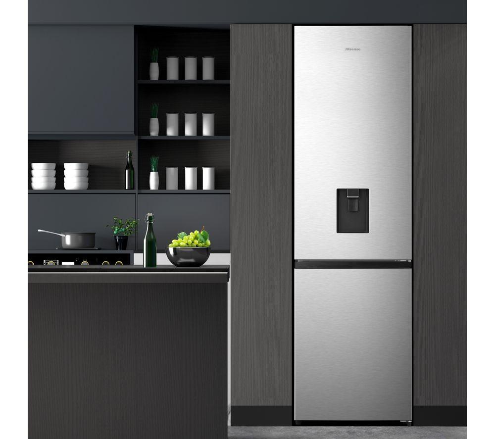 HISENSE RB435N4WCE 60/40 Fridge Freezer - Stainless Steel image number 4 of 4