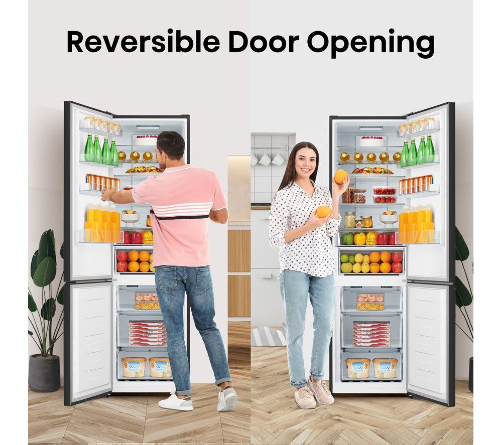 HISENSE RB435N4BFE 60/40 Fridge Freezer - Black Stainless Steel image number 5 of 16