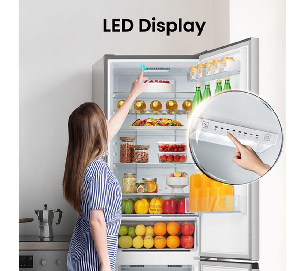 HISENSE RB435N4BCE 60/40 Fridge Freezer - Stainless Steel image number 4 of 6