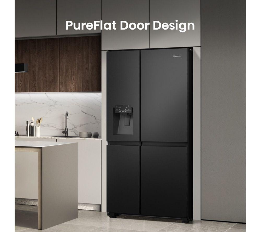HISENSE PureFlat Infinite RS818N4TFE American-Style Smart Fridge Freezer - Black Stainless Steel image number 14 of 18