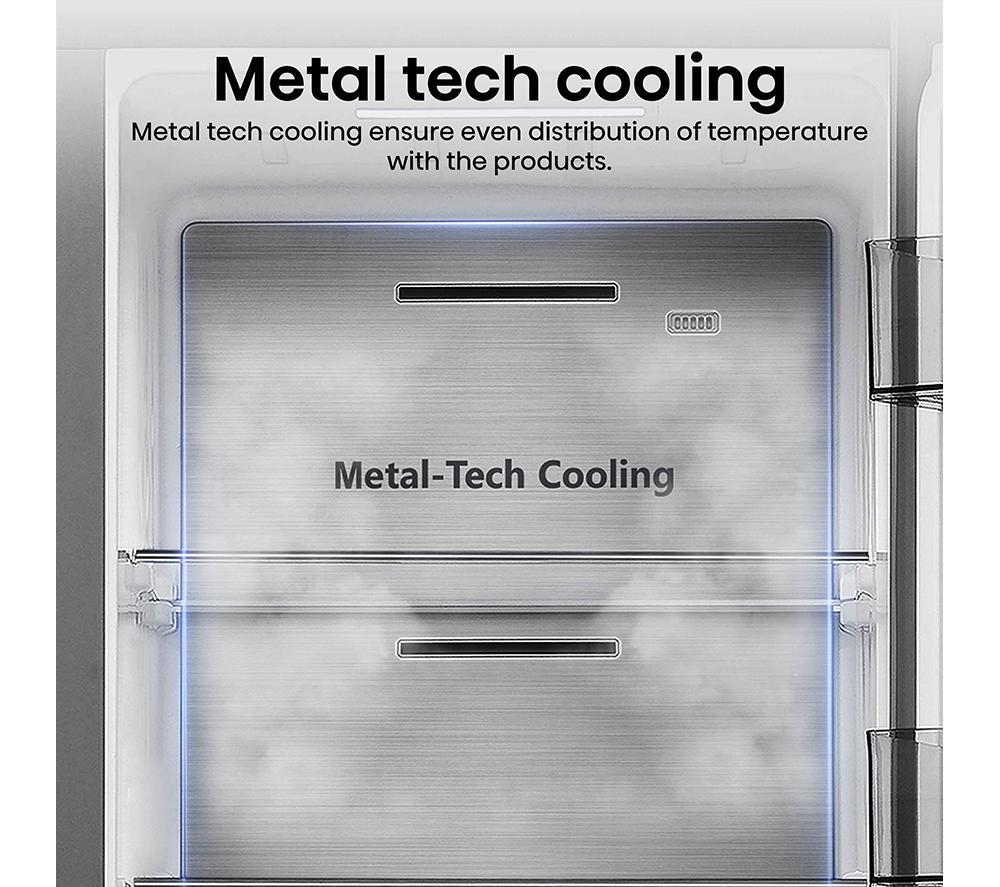HISENSE PureFlat Infinite RS818N4TIE American-Style Smart Fridge Freezer - Grey Stainless Steel image number 3 of 18