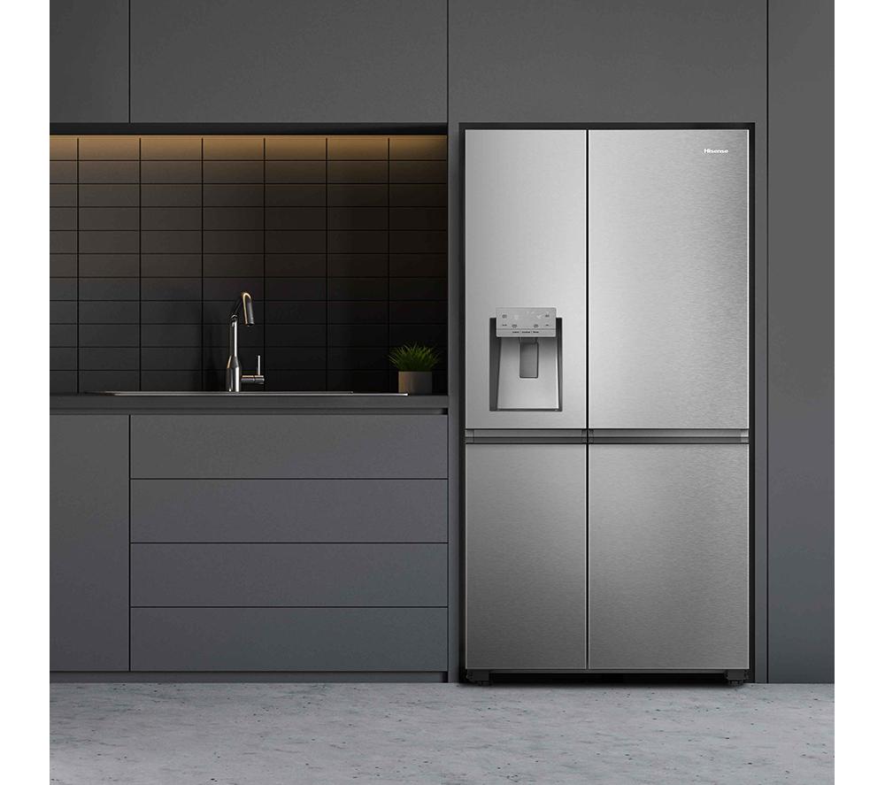 HISENSE PureFlat Infinite RS818N4TIE American-Style Smart Fridge Freezer - Grey Stainless Steel image number 18 of 18