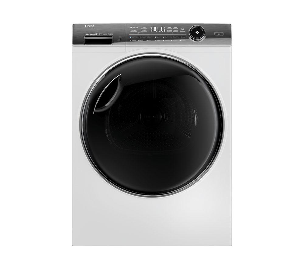 HAIER I-Pro Series 7 Plus HD90-A3Q979U1 WiFi-enabled 9 kg Heat Pump Tumble Dryer - White, White