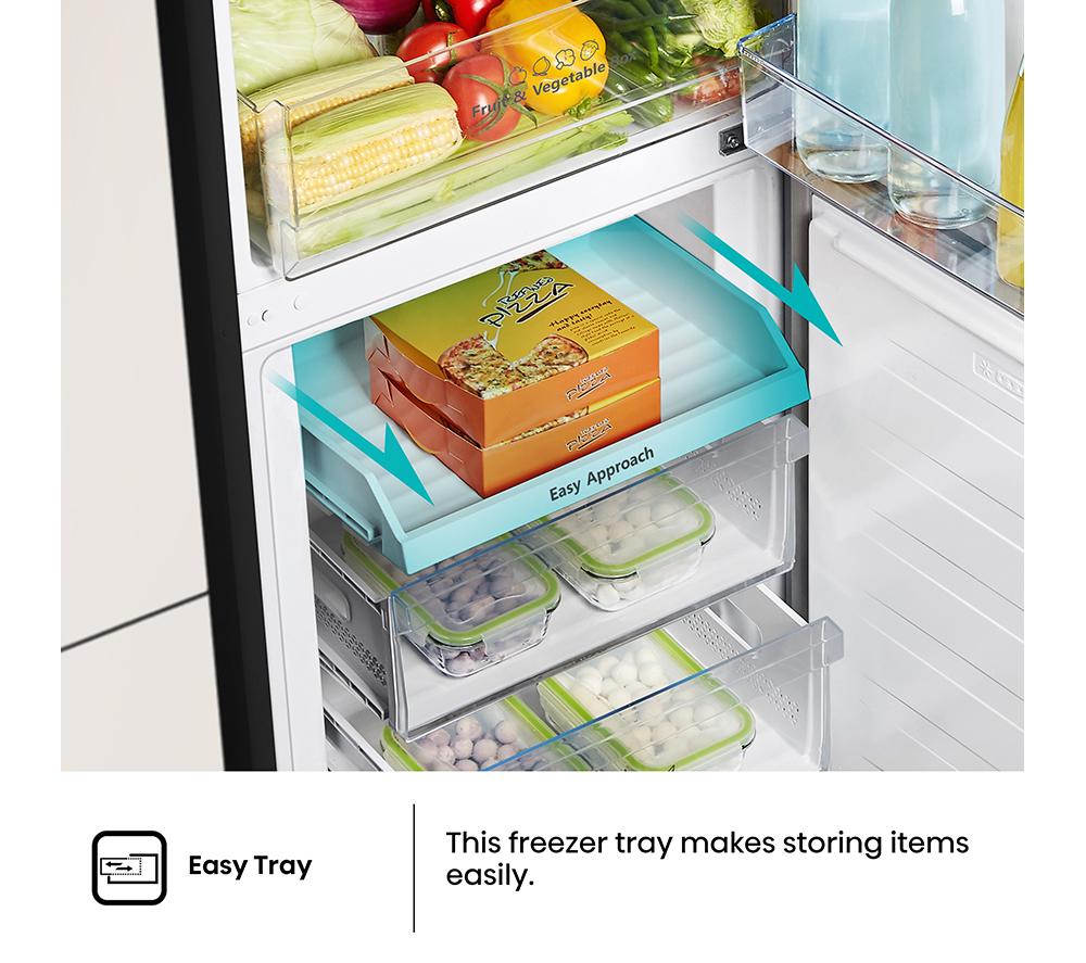 HISENSE RB327N4BBE 50/50 Fridge Freezer - Black & Steel image number 6 of 12