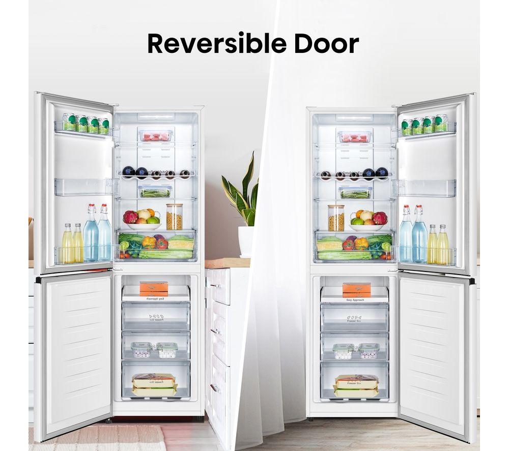 HISENSE RB327N4BWE 50/50 Fridge Freezer - White & Steel image number 4 of 5