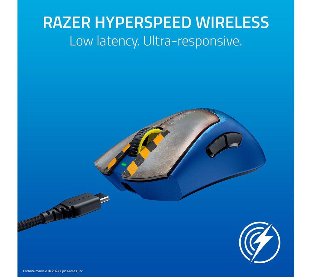 RAZER DeathAdder V3 Pro Wireless Optical Gaming Mouse - Fortnite Edition image number 6 of 9