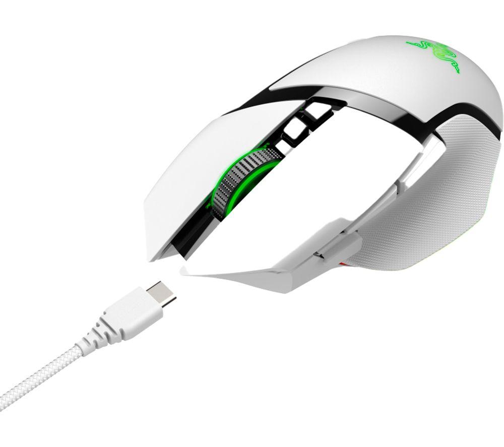 RAZER Basilisk V3 PRO RGB Wireless Optical Gaming Mouse - White image number 3 of 4