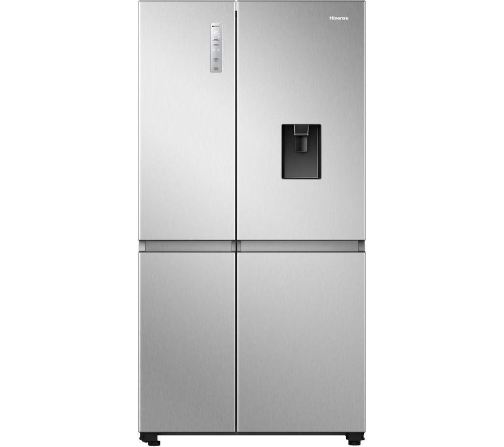 HISENSE PureFlat RS840N4WCE American-Style Smart Fridge Freezer – Stainless Steel, Stainless Steel