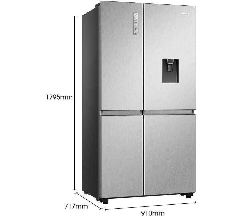 HISENSE PureFlat RS840N4WCE American-Style Smart Fridge Freezer - Stainless Steel image number 3 of 14
