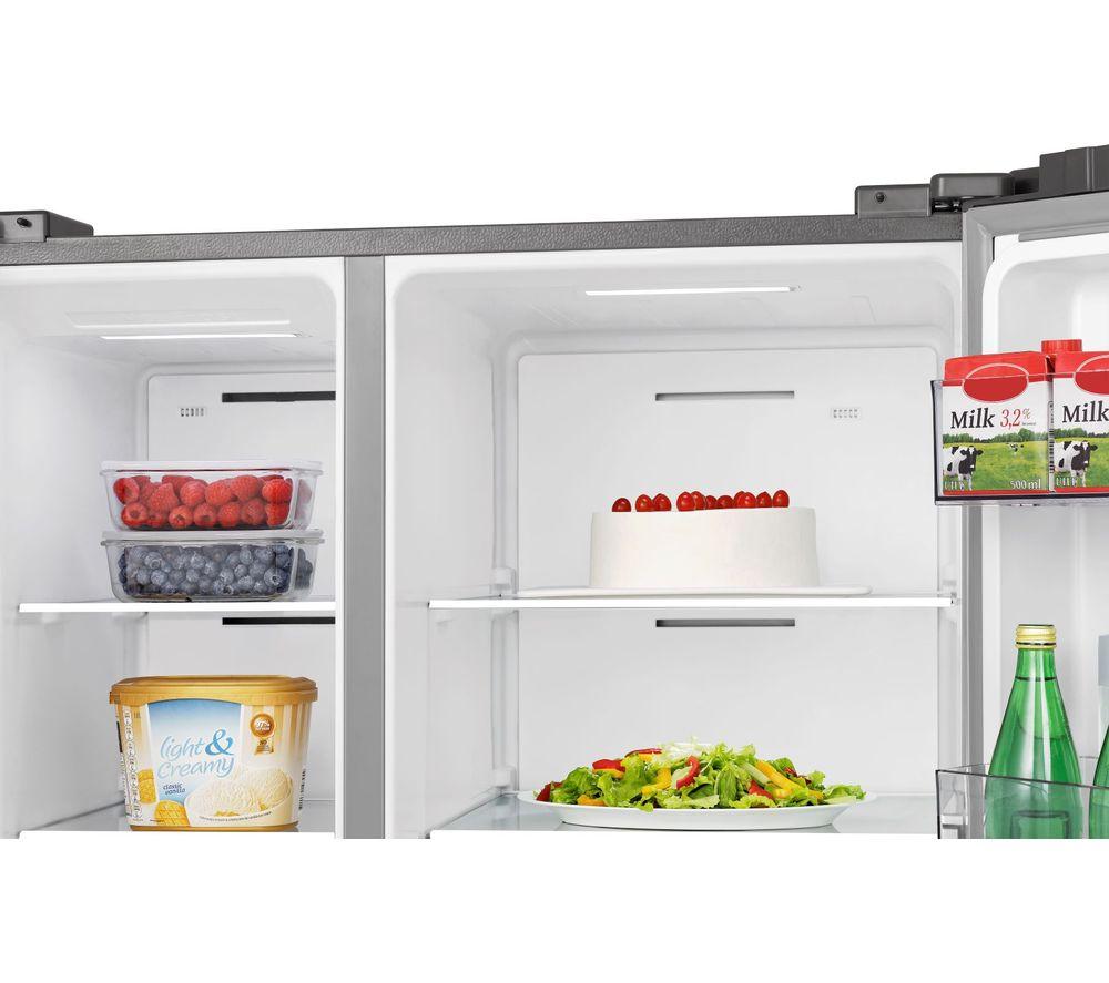 HISENSE PureFlat RS840N4WCE American-Style Smart Fridge Freezer - Stainless Steel image number 6 of 14