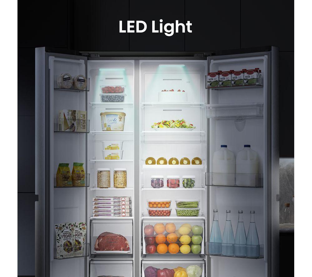HISENSE PureFlat RS840N4WCE American-Style Smart Fridge Freezer - Stainless Steel image number 14 of 14