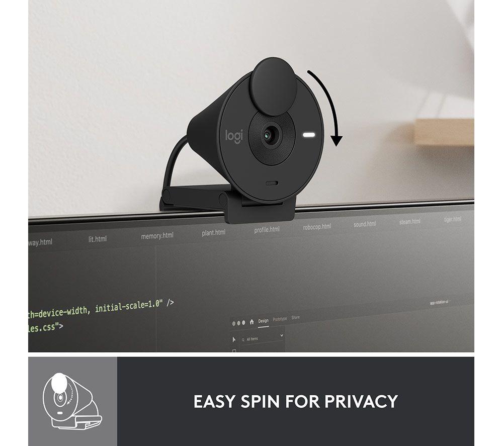 LOGITECH Brio 300 Full HD Webcam - Graphite image number 5 of 9