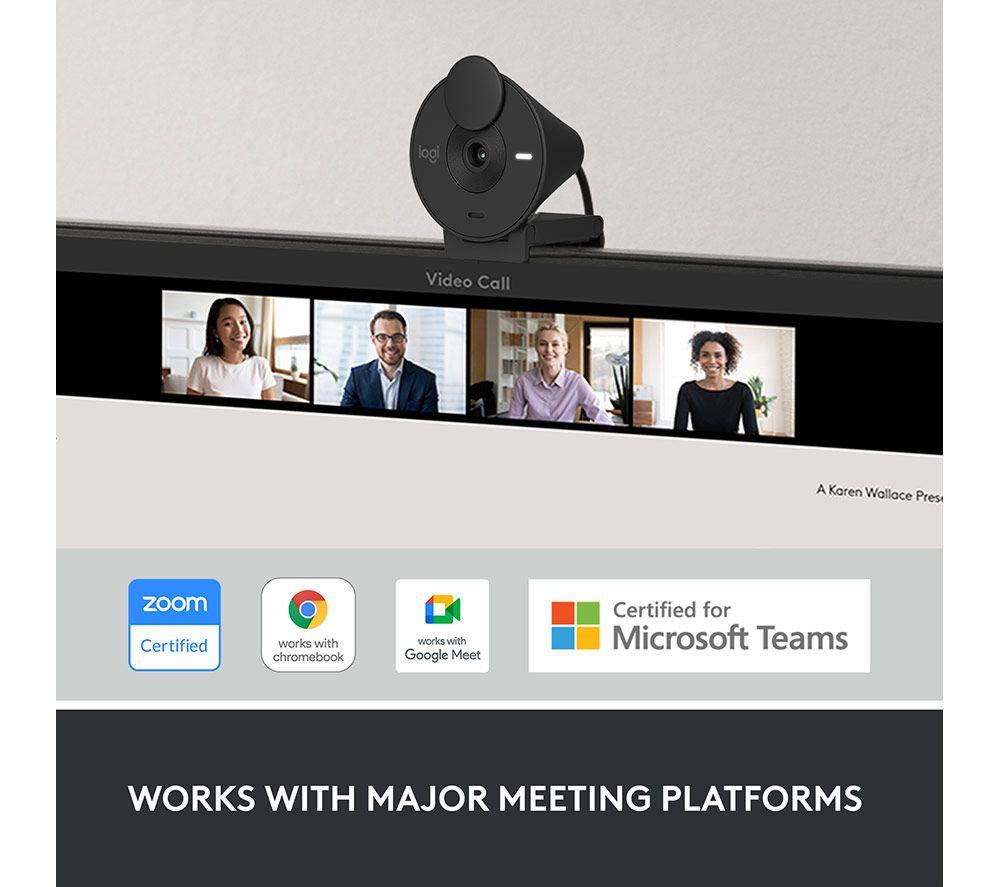 LOGITECH Brio 300 Full HD Webcam - Graphite image number 7 of 9